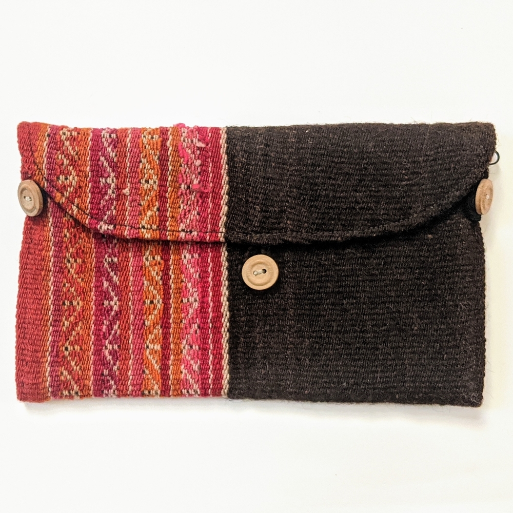 New Peruvian alpaca clutch /wallet/organizer FP